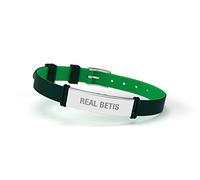 Real Betis Balompié Pulsera Fashion Verde Ajustable para Hombre, Mujer y Niño | Pulsera de Silicona y Acero Inoxidable | Apoya Producto Oficial verdiblanco | RBB