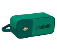 Real Betis BALOMPIÉ - Zapatillero Mediano, Multiusos, Portatodo, Deporte, Extraescolares, Fútbol, Cómodo y Versátil, 34x14x15 cm