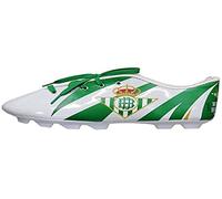 Real Betis - Estuche Juvenil con Forma de Bota, Portatodo con Cremallera, Color Verde y Blanco, Producto Oficial (CyP Brands)