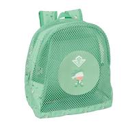 REAL BETIS - Mochila Infantil de Playa, Anti Arena, con Asas, Fácil Limpieza, Ideal para Niños de Diferentes Edades, Cómoda y Versátil, 32x12x38 cm