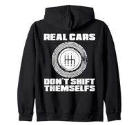 Real Cars Don't Shift Self | Transmisión Manual Racer Sudadera con Capucha