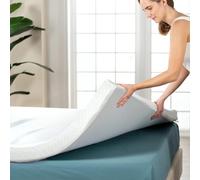 REAL CONFORT Topper Cubrecolchon de Viscogel Viscoelástico | Fabricacion Española | Topper para Colchón Nucleo de Viscogel | 135 x 200cm | Grosor 7CM | Refresca y Alivia Tensiones Musculares