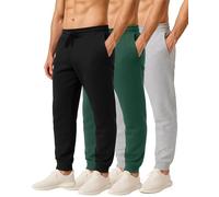 Real Essentials - 3 Pantalones de chándal Tech Fleece para Hombre, técnicos, ultrasuaves, con Bolsillos, Disponibles en Tallas Grandes, Conjunto C, XXX-Large