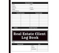 Real Estate Client Log Book: Real Estate Agent New Client Intake Form | real estate supplies.