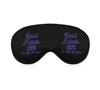 Real Estate Is My Hustle - Antifaz para dormir impreso, con los ojos vendados, cómodo antifaz para dormir para viajes