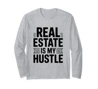 Real Estate is My Hustle - Cita Motivacional Manga Larga