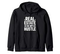 Real Estate is My Hustle - Cita Motivacional Sudadera con Capucha