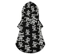 Real Estate is My Hustle Lindo Disfraz de Gato con Capucha para Perro, Traje para Mascotas para Perros pequeños, medianos y Gatos, 2XL