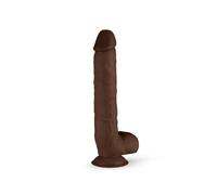 Real Fantasy Dildo realista marrón 28 cm - Real Fantasy