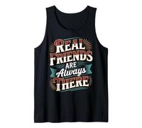 Real Friends Are Always There Lealtad de conexión |- Camiseta sin Mangas