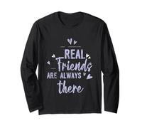 Real Friends Are Always There Lealtad de conexión Manga Larga