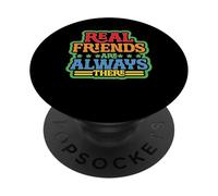 Real Friends Are Always There Lealtad de conexión - PopSockets PopGrip Adhesivo