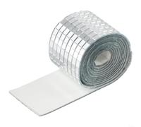 Real Glass Square Stickers 5mm for Wall Decor(Silver) | Pre-applied backing, easy peel and , no extra glue, long lasting hold, quick installation