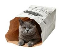 Real Grass Rustle Play Cat Bag Toy Concealed Sound Paper Hiding Cave