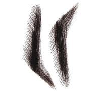 Real Hair Brows, Reusable Fake Eyebrows, Lace Eyebrow Extensions, Breathable Eyebrow Makeup, False Eyebrows Made of Human Hair Breathable Lace Eyebrow Extensions for Holiday and Everyday Makeup