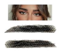 Real Hair Brows, Reusable Fake Eyebrows, Lace Eyebrow Extensions, Breathable Eyebrow Makeup, False Eyebrows Made of Human Hair Breathable Lace Eyebrow Extensions for Holiday and Everyday Makeup