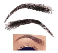 Real Hair Eyebrow Set, Realistic Fake Eyebrows, Natural Looking Eyebrows, Reusable Human Hair False Eyebrows for Men and Women, Holiday Makeup or Everyday Use (1 Pair)