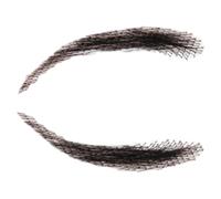 Real Hair Eyebrows - Handmade False Brows, Maquillaje Crochet Negro Reusable, Breathable Fake Facial Toupee | Ligeros Apliques Cosméticos, Teatro Cosplay Party Everyday Arc Replacement Enhancements