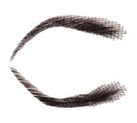 Real Hair Eyebrows - Handmade False Brows, Reusable Black Crochet Makeup