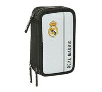 Plumier escolar safta triple 36 piezas real madrid 1 equipacion 24/25 195x125x55 mm