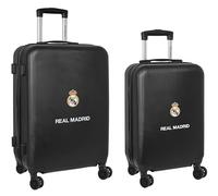 Real Madrid 2ª EQUIPACIÓN 23/24 - Set de Trolleys Cabina 20 y 24 Pulgadas, con Ruedas Giratorias, Maletas con Ruedas, Candado de Seguridad, Maletas Ligeras, 40x26x63 cm, Color Azul Marino