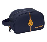 REAL MADRID 2ª EQUIPACIÓN 24/25 - Neceser Escolar Infantil Mediano con Asa, Neceser Infantil, Adaptable a Carro, Fácil Limpieza, Cómodo, Versátil, Calidad y Resistencia, 26x12x15 cm, Color Azul Marino