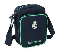 REAL MADRID 2ª EQUIPACIÓN 25/26 - Bandolera con Bolsillo Exterior, Maletín Portatodo, Bandolera, Cómoda y Versátil, Calidad y Resistencia, 16x6x22 cm
