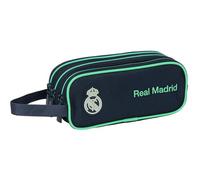 REAL MADRID 2ª EQUIPACIÓN 25/26 - Estuche Triple Cremallera, Infantil, Niño, Ideal para Niños de 5 a 14 Años, Cómodo y Versátil, Calidad y Resistencia, 21x7x8.5 cm