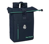 REAL MADRID 2ª EQUIPACIÓN 25/26 - Mochila con Solapa para Portátil de 15.6", Ideal para Diferentes Edades, Cómoda y Versátil, Calidad y Resistencia, 28x13x42 cm