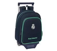 REAL MADRID 2ª EQUIPACIÓN 25/26 - Mochila Infantil con Carro Safta 705, Ideal para Niños de Diferentes Edades, Cómoda y Versátil, Calidad y Resistencia, 27x10x33 cm