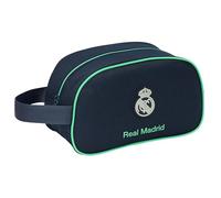 REAL MADRID 2ª EQUIPACIÓN 25/26 - Neceser Escolar Infantil Mediano con Asa, Neceser Infantil, Adaptable a Carro, Fácil Limpieza, Cómodo y Versátil, Calidad y Resistencia, 26x12x15 cm