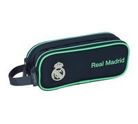 REAL MADRID 2ª EQUIPACIÓN 25/26 - Portatodo Doble Niño, Estuche Infantil, Estuche Niño, Ideal para Niños en Edad Escolar, Cómodo y Versátil, Calidad y Resistencia, 21x6x8 cm