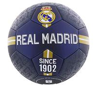 Real Madrid Balón Talla 5 Grande Similar al reglamentario fútbol 11 Color Azul Navy Producto Oficial