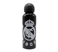 Real Madrid CyP Brands Botella, Cantimplora, Bidón, Botella de agua, Color negro, Libre de BPA, Producto Oficial