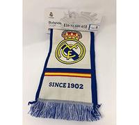 Real Madrid Bufanda Nº 2 Named Scarf - White - Producto con Licencia - 100% Acrilico - Medidas 140x20 cm.