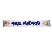 Real Madrid Bufanda Telar Nº32 Con Licencia Oficial - Blanco - 140cm x 20cm