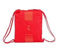 Real Madrid C.F. Saco Mochila, Color Rojo, Sin tañosllaños (SAFTA 611957196)