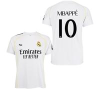 Real Madrid Camiseta Adulto 1a equipación 25-26 - Réplica Oficial Mbappe - Talla L