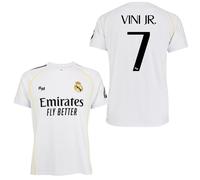Real Madrid Camiseta Adulto 1a equipación 25-26 - Réplica Oficial Vinicius - Talla S