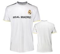 REAL MADRID Camiseta de fútbol temporada 2025/26. Réplica del estadio oficial para adulto, niño y niño, Color blanco., L
