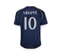 Real Madrid Camiseta de visitante 25/26 Mbappé para niños - Talla 140/10 años - Temporada 2025/2026 - Camiseta Mbappé - Camiseta Oficial de Fan