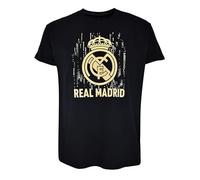 Real Madrid Camiseta Estampada Nº 87, Negro, Algodón, Talla S, Licencia Oficial