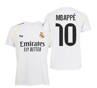Real Madrid - Camiseta Réplica 25/26 Mbappé 10 | Blanca | Nombre y Dorsal Oficial | Tejido Transpirable Secado rápido | Corte Unisex afición fútbol | Idea Regalo
