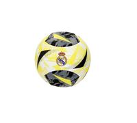AKTIVE Real Madrid Balón de fútbol Ø21 cm T5, para Playa, para Piscina, Neopreno, Diseño Escudo Equipo, Pelota Infantil, +18 Meses (77866)