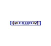 Real Madrid CF Bufanda Football Club Crest Abanico Seguidor Azul Blanco con