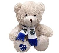 REAL MADRID CF - Oso de Peluche con Bufanda, 20 cm, Producto Oficial (CyP Brands)