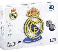 Real Madrid CF - Varios Puzzle Escudo 3D, Unisex, Real Madrid