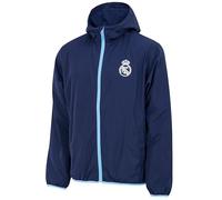 Real Madrid Chaqueta Impermeable Infantil Real - Colección Oficial Talla Niño 10 Años