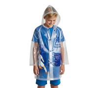 Real Madrid Chubasquero Impermeable para Niños, Lluvia Chaqueta Impermeable con Capucha para Niños, Talla 6 Años