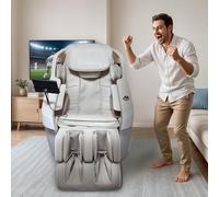 REAL MADRID | COMPACT Sillón Masaje 2D Oficial del Real Madrid | Sistema de masaje fijo 2D con 10 cabezales | 4 programas Auto + 2 manuales | Presoterapia | Calor en el asiento | Bluetooth